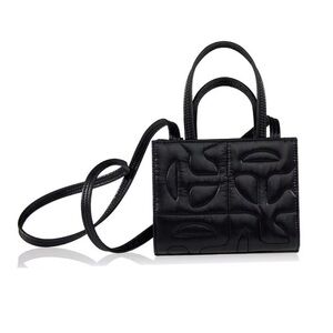 Telfar Moose Knuckle Black QuiltedCrossbody Bag